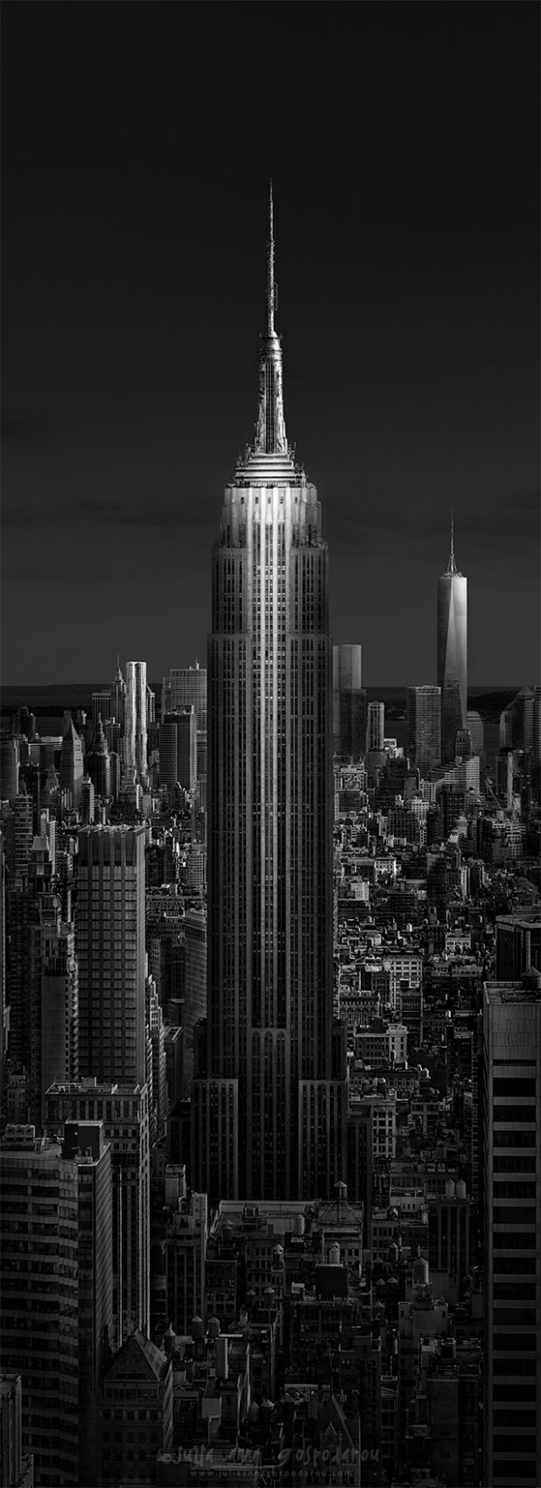 <center><p style="color:#FFFFFF;">Urban Saga II - Empire State of Light  © Julia Anna Gospodarou - Empire State Building New York</p></center>