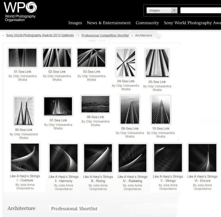 Top 10 Finalist SWPA 2013 – “Like A Harp’s Strings” Shortlisted at Sony World Photography Awards 2013