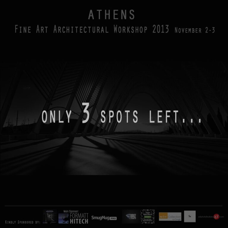 Athens Fine Art Architectural Workshop 2013 – Only 3 Spots Left