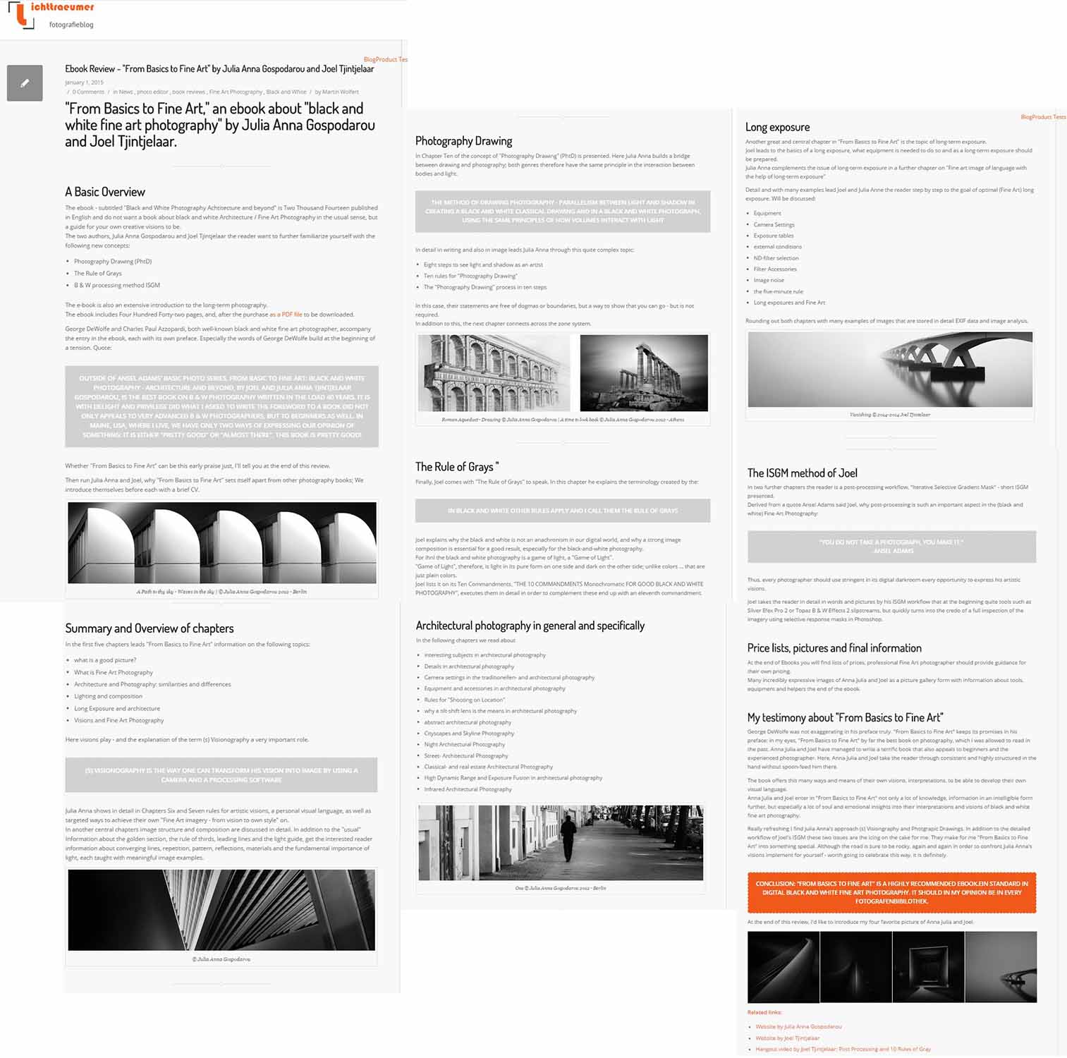 From Basics to Fine Art - Book Review by Martin Wolfert (English)