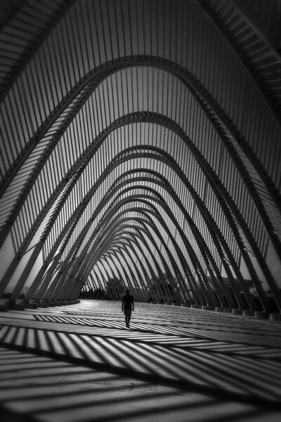 Waves of Imagination - Calatrava Agora, Athens Olympic Center © Julia Anna Gospodarou agora olympic complex athens santiago calatrava architect