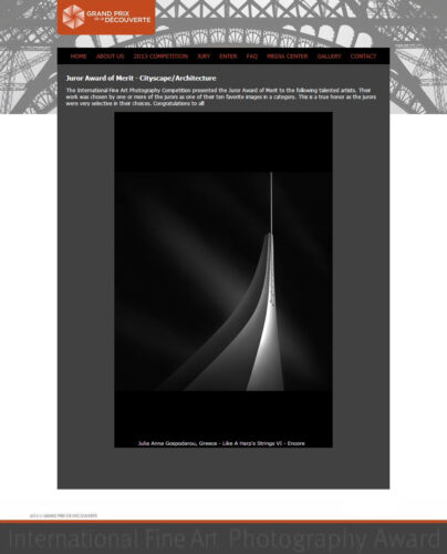 julia anna gospodarou IFAP 2013 – INTERNATIONAL FINE ART PHOTOGRAPHY AWARDS