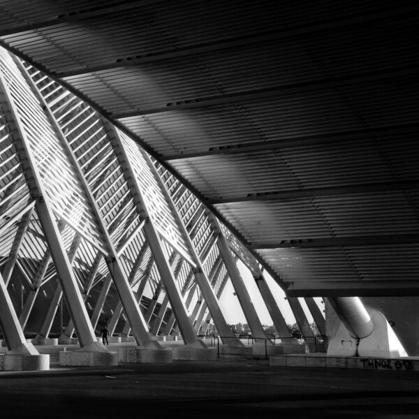 Julia Anna Gospodarou -Transparent Worlds - Agora olympic complex Athens santiago Calatrava architect