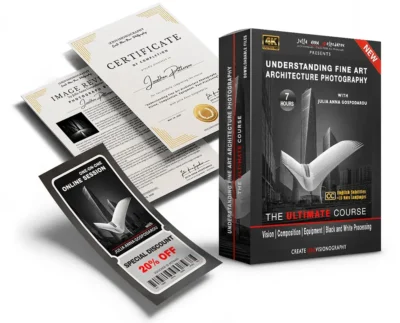 Understanding Fine Art Architectural Photography – The Complete Course – Vision, Composition, Equipment, Black and White Processing & Much More