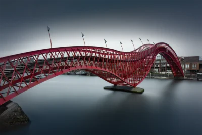 Quantum Ripples I - Python Bridge Pythonbrug Amsterdam - Color © Julia Anna Gospodarou